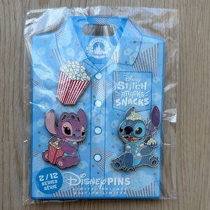 Disney Stitch & Angel Snack Attack Pin Set